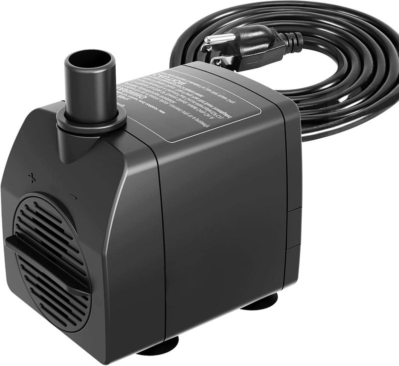 Knifel Submersible Pump 200GPH with AUTO-Shut-Off 5.2ft High Lift for Fountains, Hydroponics, Ponds, Aquariums & More - Image 1